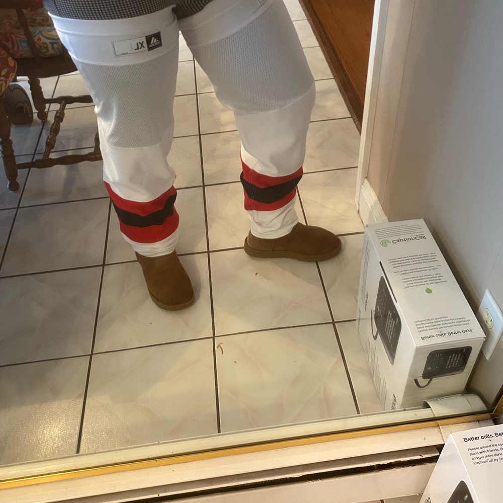 adidas White and Red Athletic Socks